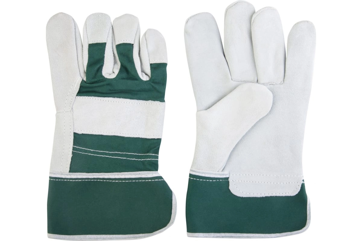 Перчатки спилковые комбинированные